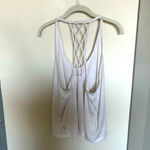 Flowy open-back yoga top from Lululemon
